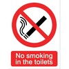 Image of No Smoking in the Toilets Sign