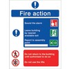Image of Fire Action Sign (PVC20)