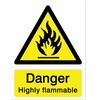 Image of Danger Highly Flammable Sign