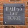 Image of Ridged Slate House Sign with acrylic front panel 40 x 40cm - 3 lines of text