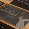 Image of Natural Slate cheeseboard with Christmas message