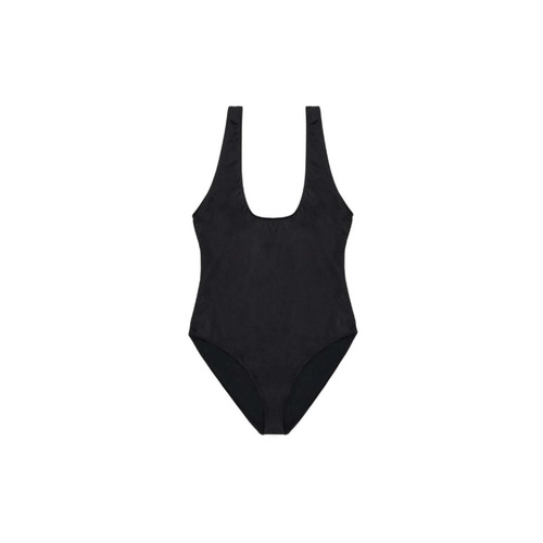 Playful Promises Hunter McGrady Black High Leg Low Cut Swimsuit - Black