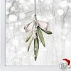 Christmas Mistletoe & Bow Window Decal - 35 x 55 cm