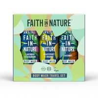 Image of Faith in Nature Body Wash Travel Set - 3 x 100ml