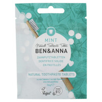 Image of Ben & Anna Mint Flouride-Free Toothpaste Tablets - 36g