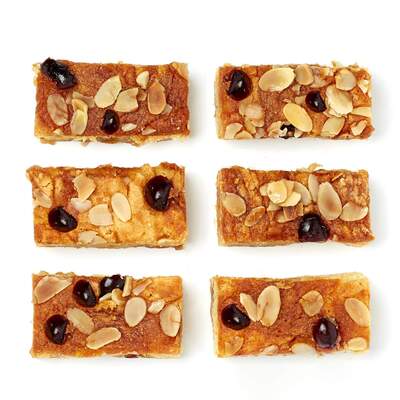 Cherry Bakewell Brownie Slice - Traybake - 12 Slices &pipe; Online - UK Delivery By Post &pipe; Near You