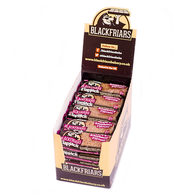 Blackfriars Apple & Raspberry Flapjack Bars (Box of 25)
