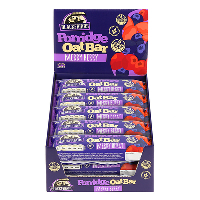 Merry Berry Porridge Oat Breakfast Bar ,50g - Box of 15