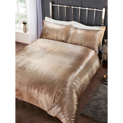 Tiffany Gold Double Duvet Cover And Pillowcase Set