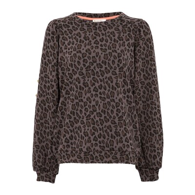 Piper Cotton Sweater - Leopard