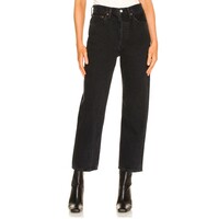 Image of 90s High Rise Crop Straight Leg Jean - Pitch