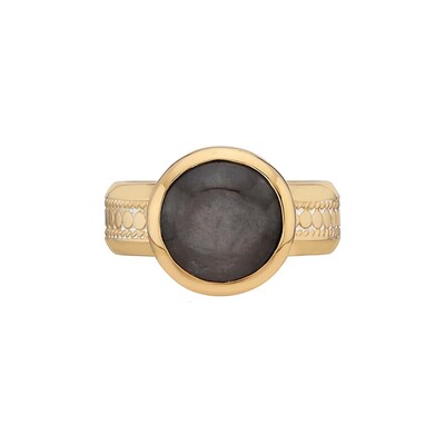 ANNA BECK Grey Sapphire Cocktail Ring Gold