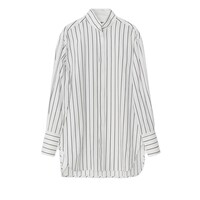 Image of Caleb Oversized Stripe Shirt - Bright White