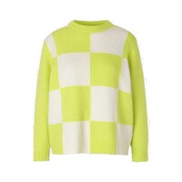 Image of Cecilee Check Jumper - Lime Check