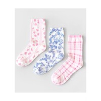 Image of Love Shack Fancy 3 Pack Sock - Primrose Plaid