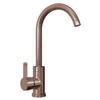 Image of TAPOMS-COP Mixer Tap with Swan Neck Swivel Spout Copper