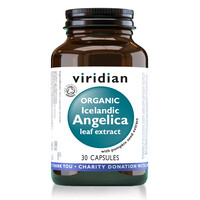 Image of Viridian Organic Icelandic Angelica Leaf Extract - 30 Capsules