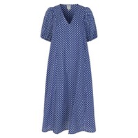 Image of Awa Organic Cotton Dress - Blue Polka Dot