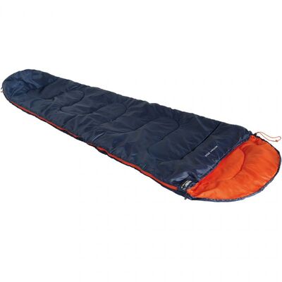 High Peak Action 250 Sleeping Bag 225x80x50cm - Black/Orange
