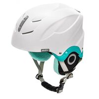 Image of Meteor Lumi Ski Helmet - White/Mint