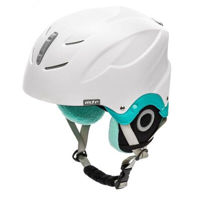 Meteor Lumi Ski Helmet - White/Mint