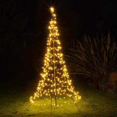 Noma Christmas Starry Nights Pole Tree with Warm White LEDs -2m, 3m, 4m, 4m (with 640 LED)