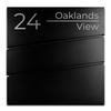 Image of Steel Personalised Letterbox in Black - The Statement