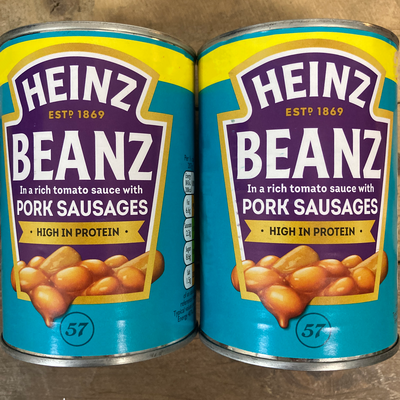 2x Heinz Baked Beans & Pork Sausages (2x415g)