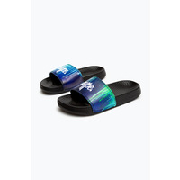 Hype Black Pacific Drips Kids Sliders - JNR03