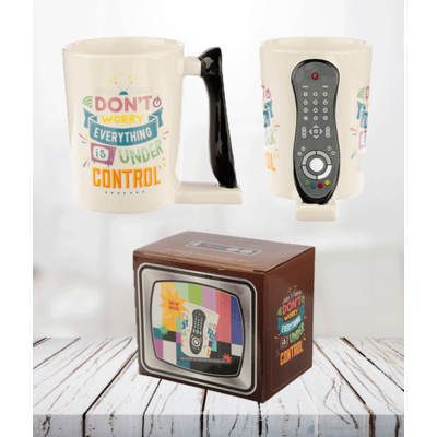 TV Remote Control Shaped Handle - Ceramic Mug