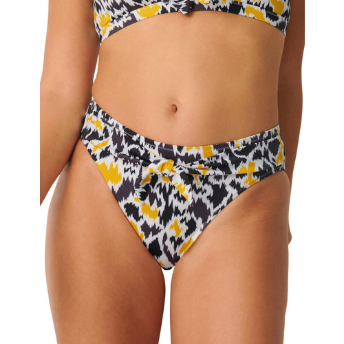 Sloggi Shore Fancy Guppy High Leg Bikini Brief - Brown/Dark Combination