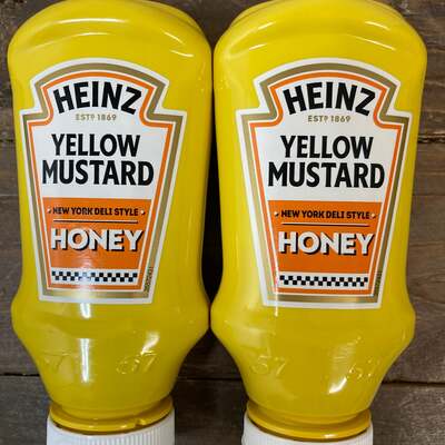 2x Heinz New York Deli Style Yellow Honey Mustard (2x240g)
