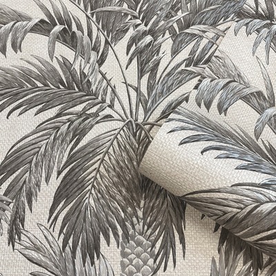 Palm Tree Wallpaper Monochrome Belgravia 9002
