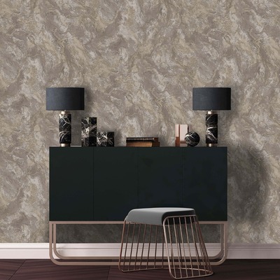 Alchemy Wallpaper Collection Calacatta Marble Bead Taupe Holden 99372
