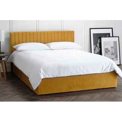 Garner Double Bedframe - Mustard