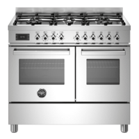 Image of Bertazzoni PRO106L2EXT Professional 100cm Dual Fuel Range Cooker Stainless Steel