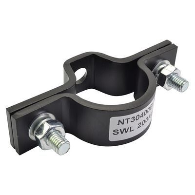 Lighting Bar Fixing Clamp For Suspending 48-50mm Tube - Black Finish