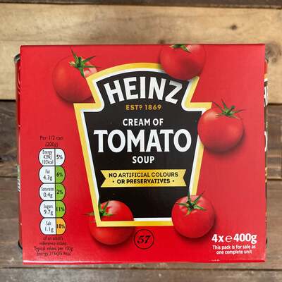 4x Heinz Cream Of Tomato Soups (4x400g)
