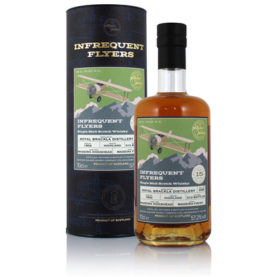 Royal Brackla 2006 15 Year Old  Infrequent Flyers Cask #1802