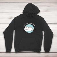 Cats Don’t Give A Fuck Hoodie – Black, Small