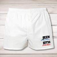 Jedi On the Streets Men’s Boxers – White, Medium