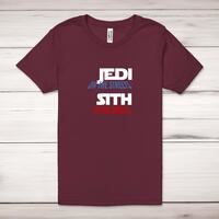 Jedi On the Streets Adult T-Shirt – Maroon, Medium