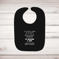 Take The Iron Throne Baby Bib – Black, One