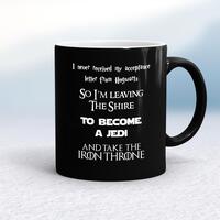 Take The Iron Throne Mug – Black/White, 10oz