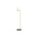 Flos Ic Floor Light - Outdoor - Small - Brushed Brass / Grey Lava Stone Base  - Floor Lighting Brass/Gold Designer Floor Lamp