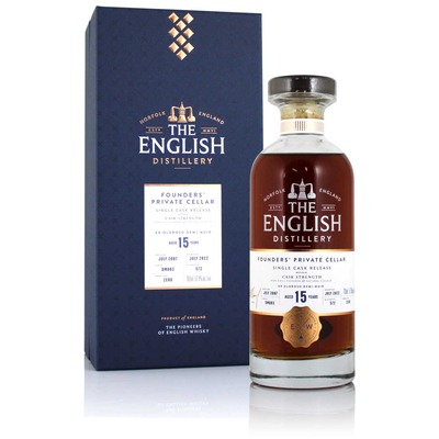 The English Whisky Co. 2007 15 Year Old  Founder’s Private Cellar Cask #DM003