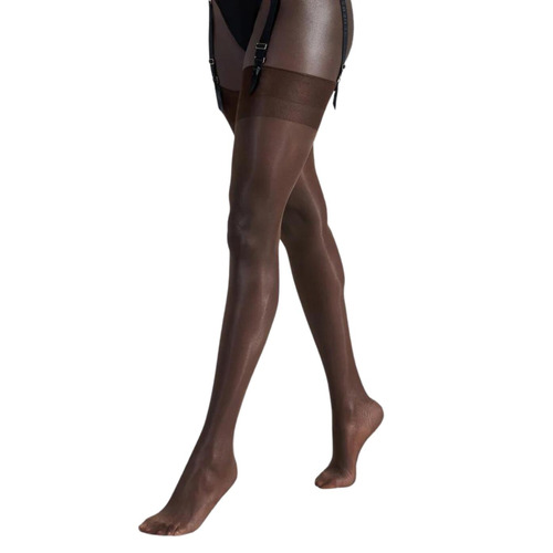 Bluebella Plain Top Stockings - Berry