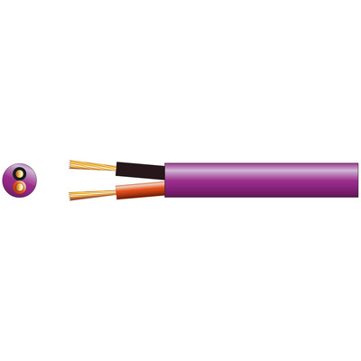 Installation Speaker Cable LSZH Low Smoke and Zero Halogen 100M Roll - 2 x 0.75mm