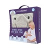 Image of Clevamama Bamboo Apron Baby Bath Hooded Towel - Choose your Design (Colour: Grey)