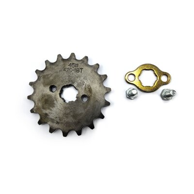 M2R Pit Bike Front Sprocket 420 Pitch 18 Tooth